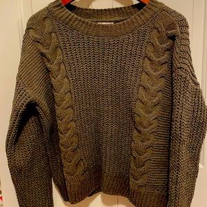 SO Olive Green Women’s Knit Sweater